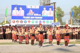 Bupati Lombok Tengah ajak anggota pramuka lestarikan alam