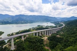 Menengok progres pembangunan jalan tol Luci di Hunan, China