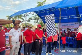 Berjalan meriah, Jalan santai Ditjenpas Sultra berhadiah dua motor listrik