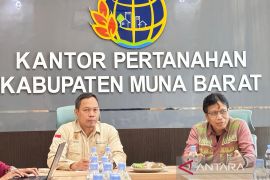 BPN Muna Barat terima kunjungan Kabid Penetapan Hak dan Pendaftaran Tanah Kanwil BPN Sultra