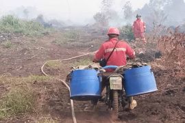 Pemadam Manggala Agni dikerahkan untuk padamkan karhutla di Aceh Selatan