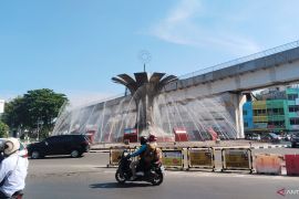 Titik nol Kota Palembang kini bernuansa Darussalam