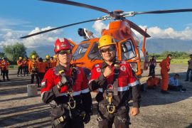PT Semen Padang Ikut Latihan Gabungan Heli Rescue Basarnas di Padang