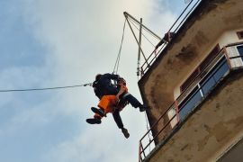 Kansar Pangkalpinang dan ARFF Depati Amir Airport gelar latihan HART bersama