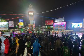 Polresta Bandarlampung-ojol gelar doa bersama untuk Affan Kurniawan