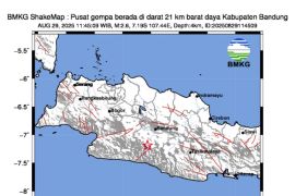 Info gempa hari ini baru saja M2,6 guncang Kabupaten Bandung