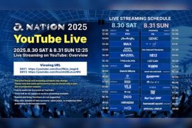 Salah Satu Festival Musim Panas Terbesar di Jepang, "a-nation 2025", Disiarkan secara Langsung di YouTube
