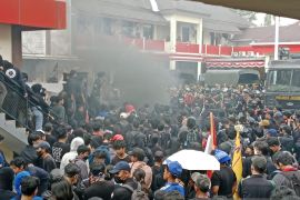 Mahasiswa Jember minta pembebasan massa aksi yang ditahan