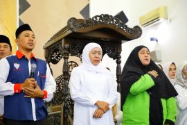 Khofifah bersama ojol Jatim gelar tahlil kubro untuk Affan