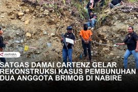 Satgas Damai Cartenz rekonstruksi pembunuhan dua anggota Brimob di Nabire
