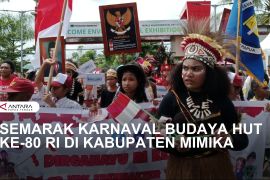 Karnaval HUT RI di Kabupaten Mimika
