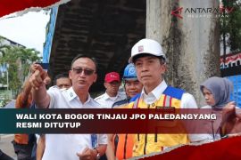 Wali Kota Bogor tinjau JPO Paledang yang resmi ditutup