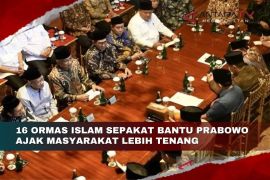 16 ormas Islam sepakat bantu Prabowo ajak masyarakat lebih tenang