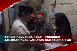 Tangis keluarga pecah, Presiden janjikan keadilan atas kematian Affan