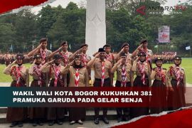 Wakil Wali Kota Bogor kukuhkan 381 Pramuka Garuda pada gelar senja