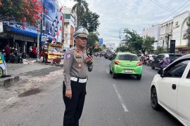 Polresta Bandarlampung alihkan arus lalu lintas