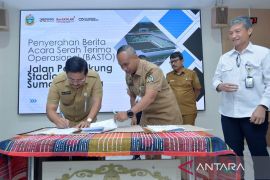 Jalan pendukung Stadion  Utama Sumatera Utara diserahkan ke pemprov