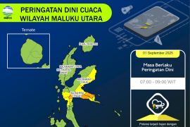 BMKG imbau waspada cuaca ekstrem di Maluku Utara