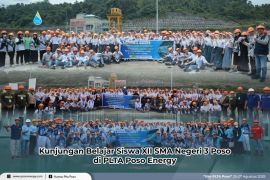 Kunjungan studi kontekstual siswa SMAN 3 ke PLTA Poso 515 MW