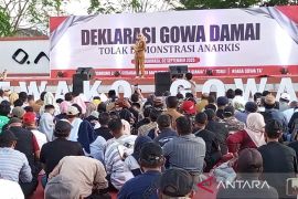 Pemkab Gowa dan masyarakat deklarasi unjuk rasa anti anarkis