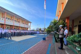 Siswa di Malut diberi edukasi lalu lintas di sekolah