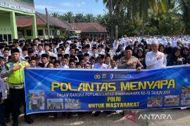 Polantas Menyapa, Satlantas Polres Palas kampanye tertib berlalu lintas di Ponpes Ja'fariyah
