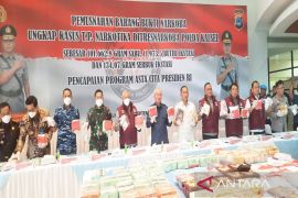 Kalsel musnahkan 101 kilogram sabu jaringan Fredy Pratama