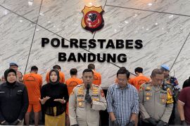 Polrestabes Bandung meringkus pelaku begal terhadap ojol di Antapani
