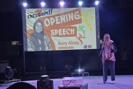 Pidato menggelegar Ketum AJI Indonesia saat membuka Fesmed 2025 di Makassar