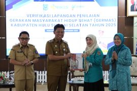 Wabup HSS sambut tim verifikasi lapangan Germas tingkat provinsi