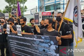 Puluhan wartawan boikot Polda Jambi pasca penghalangan kerja jurnalis