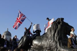 Protes kunjungan Trump, ribuan warga unjuk rasa di London