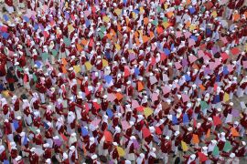 Aksi mahasiswa baru UM Surabaya