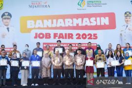 Ratusan pelamar kerja tercatat di Job Fair Banjarmasin 2025
