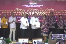 KPU tetapkan pasangan Fakhiri-Aryoko Gubernur dan Wagub Papua terpilih