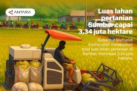 Luas lahan pertanian Sumbar capai 3,34 juta hektare