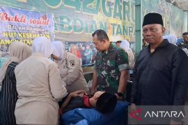 Korem 042/Gapu  gelar Bakti Kesehatan rangkaian HUT TNI