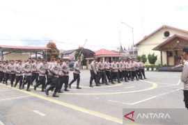 Polresta Bukittinggi gelar latihan Dalmas tingkatkan kesiapsiagaan