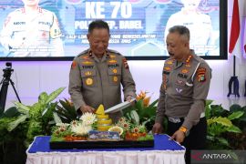 Ditlantas Polda Babel gelar syukuran Hari Lalu Lintas Bhayangkara Ke-70, Wakapolda: Berikan pelayanan yang terbaik