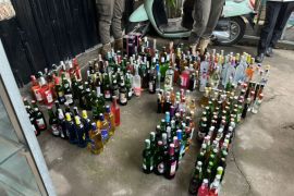 Satpol PP Pasuruan amankan ratusan botol miras di Kecamatan Pandaan