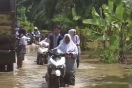Banjir di Besitang Langkat sudah surut