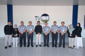 Kanwil Kemenkum Babel silaturahmi ke TVRI Stasiun Bangka Belitung