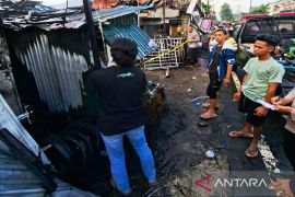 Polsek Banjarmasin Barat selidiki kebakaran TK PAUD dan kios