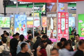 Mengunjungi pameran es krim di Tianjin, China
