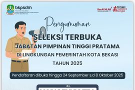 Pemkot Bekasi buka seleksi jabatan lima Kepala Dinas dan satu Direktur RSUD