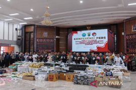 BNN, N Sumatra police seize 1.7 tons of drugs in major joint operation