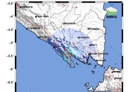 Tanggamus Lampung digoyang gempa magnitudo 4,5