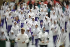 Senam Anak Indonesia Hebat di Samarinda