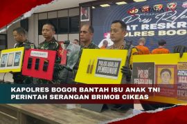 Kapolres Bogor bantah isu anak TNI perintah serangan Brimob Cikeas