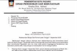 Pemkot Padang liburkan siswa antisipasi aksi demonstrasi massa